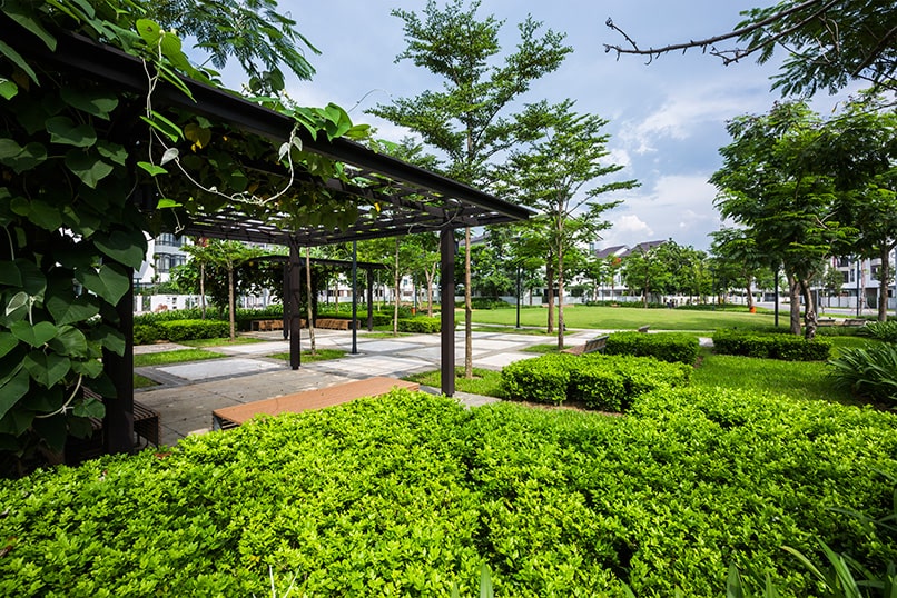 Khong gian xanh trong gamuda gardens