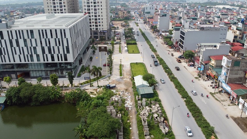 Tiến độ đường Tam Trinh đoạn qua phường Yên Sở