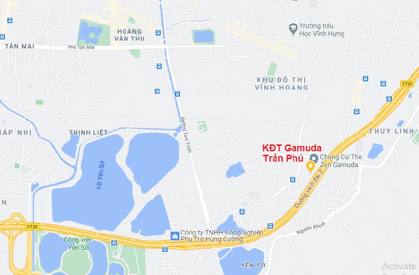 Vị trí dự án Gamuda Trần Phú