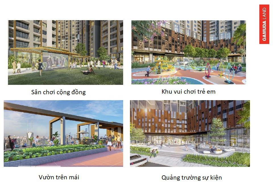 cảnh quan tiện ích central residence gamuda