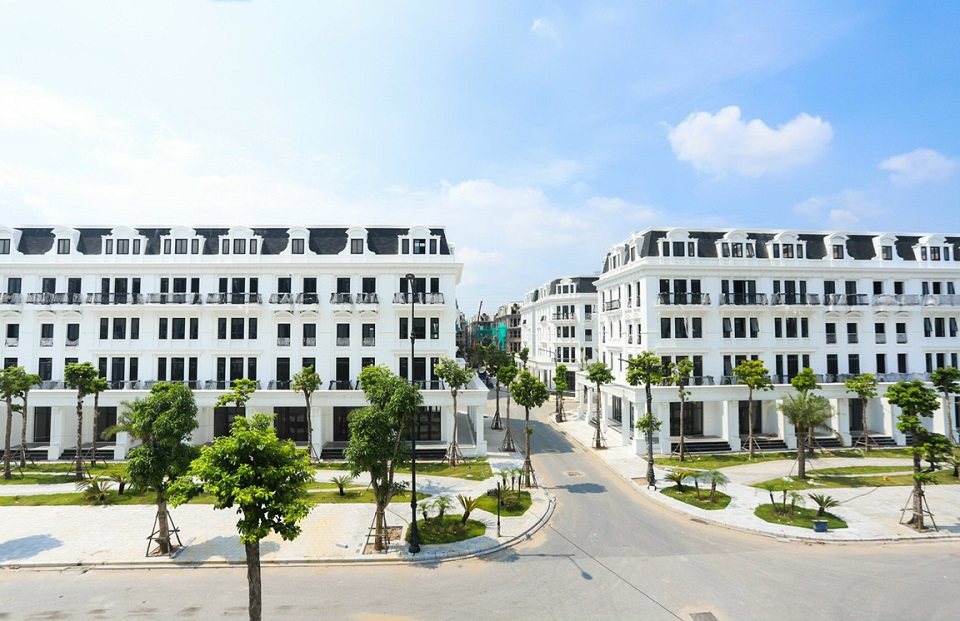 tiến độ các căn liền kề