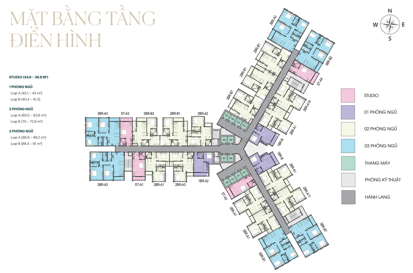 mặt bằng central park gamuda